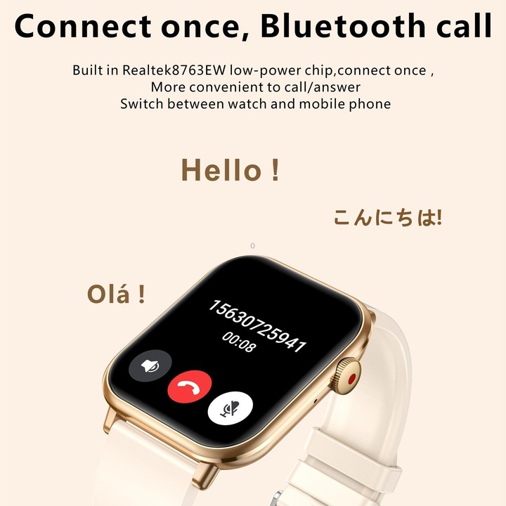 QX9 1.96 inch BT5.2 Smart Sport Watch, Support Bluetooth Call / Sleep / Blood Oxygen / Heart Rate / Blood Pressure Health Monito
