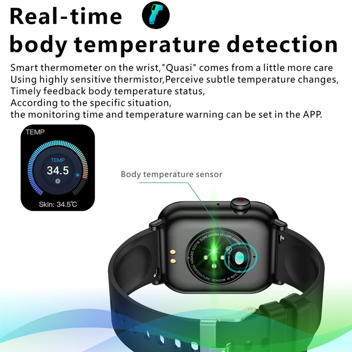QX9 1.96 inch BT5.2 Smart Sport Watch, Support Bluetooth Call / Sleep / Blood Oxygen / Heart Rate / Blood Pressure Health Monito