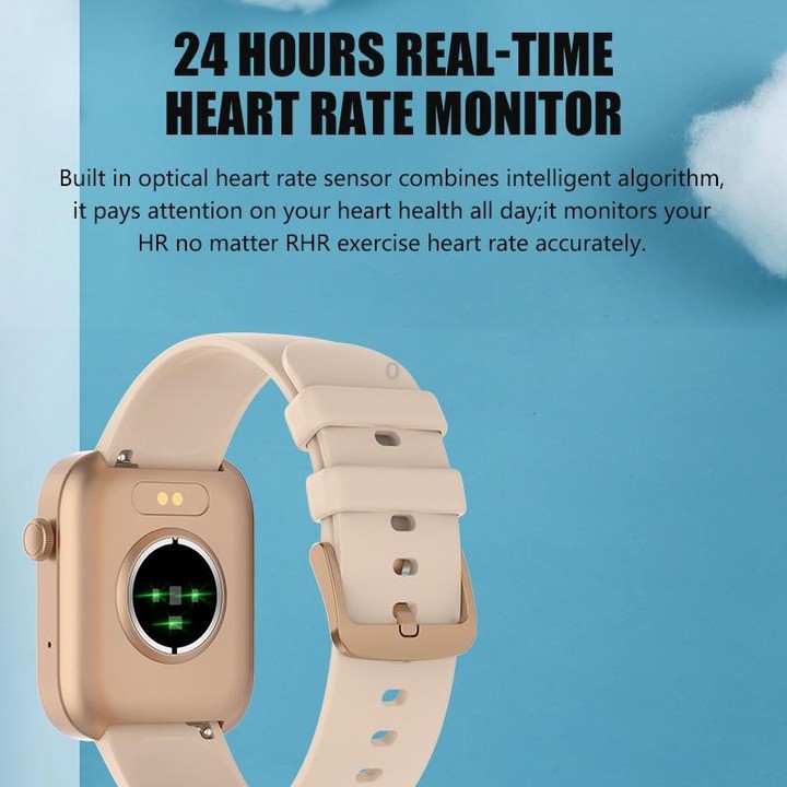 P43 1.8 inch TFT Screen Bluetooth Smart Watch, Support Heart Rate Monitoring & 100+ Sports Modes(Black)