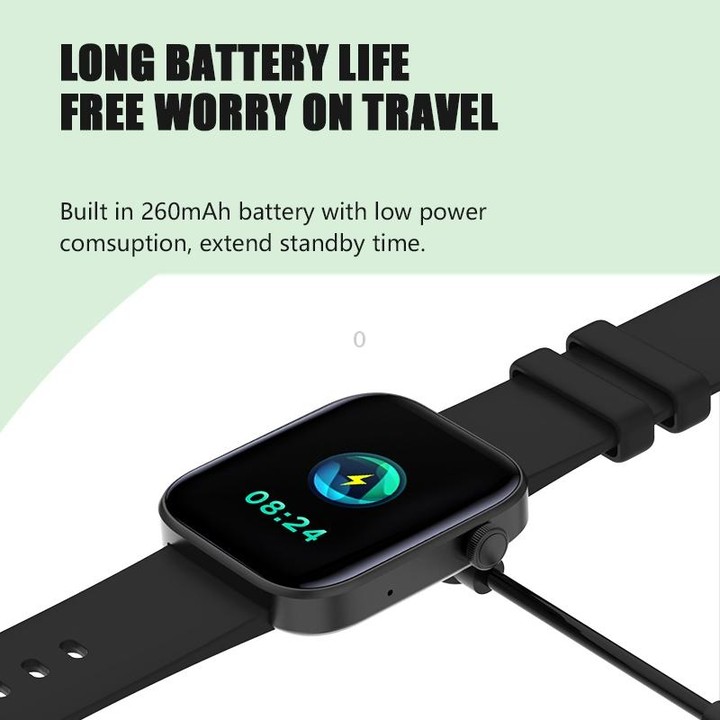 P43 1.8 inch TFT Screen Bluetooth Smart Watch, Support Heart Rate Monitoring & 100+ Sports Modes(Gold)