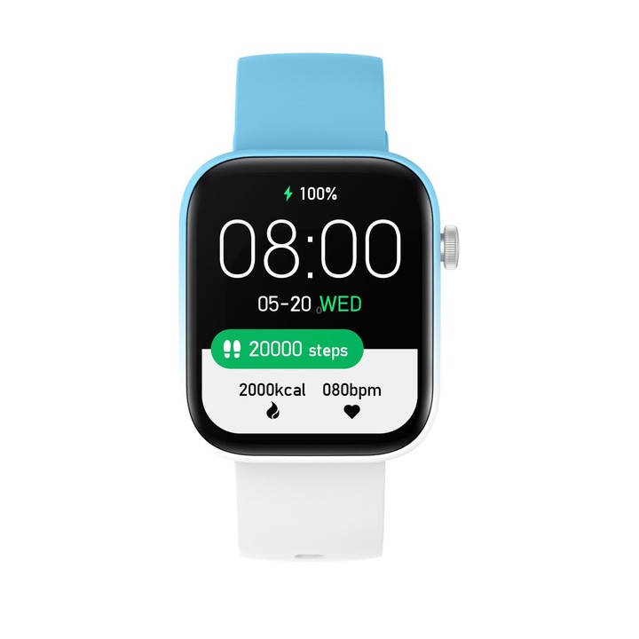 P43 1.8 inch TFT Screen Bluetooth Smart Watch, Support Heart Rate Monitoring & 100+ Sports Modes(Blue)