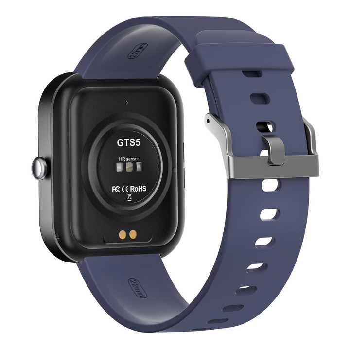 GS5 2.0 inch Fitness Health Smart Watch, BT Call / Heart Rate / Blood Pressure / MET / Blood Glucose(Blue)