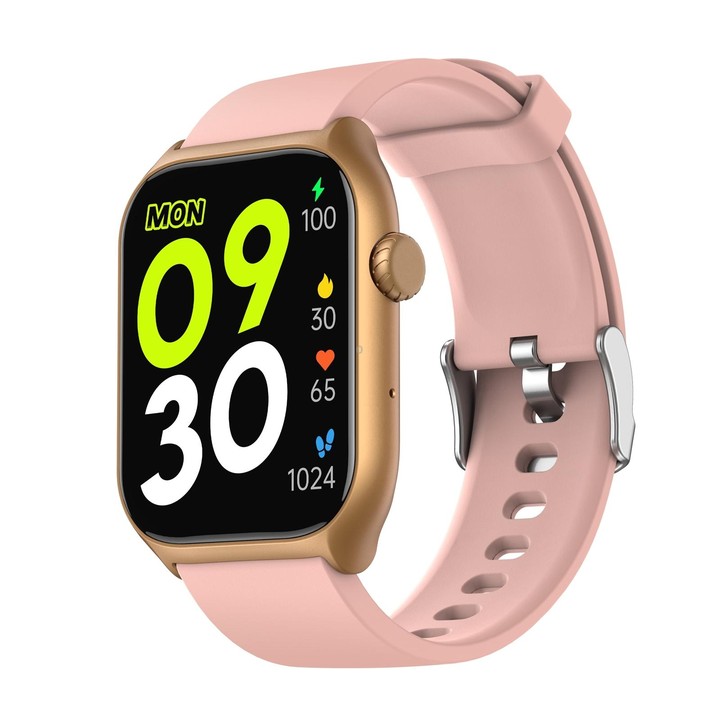 GS7 2.0 inch Fitness Health Smart Watch, BT Call / Heart Rate / Blood Pressure / MET(Pink)