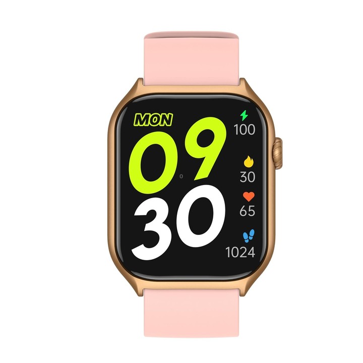 GS7 2.0 inch Fitness Health Smart Watch, BT Call / Heart Rate / Blood Pressure / MET(Pink)