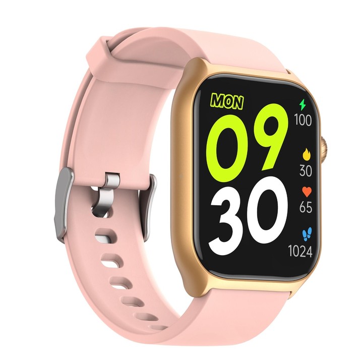 GS7 2.0 inch Fitness Health Smart Watch, BT Call / Heart Rate / Blood Pressure / MET(Pink)