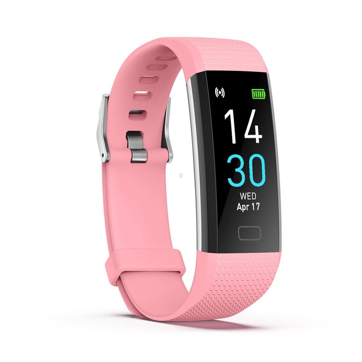S5-4 Smart Bracelet IP68 Waterproof Heart Rate Sport Fitness Tracker Smart Watch(Pink)