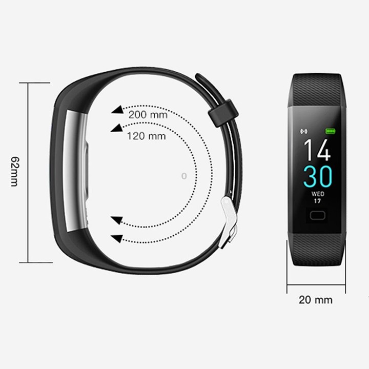 S5-4 Smart Bracelet IP68 Waterproof Heart Rate Sport Fitness Tracker Smart Watch(Orange)