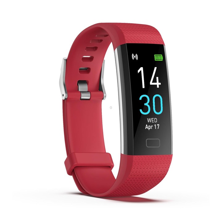 S5-4 Smart Bracelet IP68 Waterproof Heart Rate Sport Fitness Tracker Smart Watch(Red)