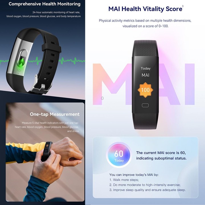 S5-4 Smart Bracelet IP68 Waterproof Heart Rate Sport Fitness Tracker Smart Watch(Purple)
