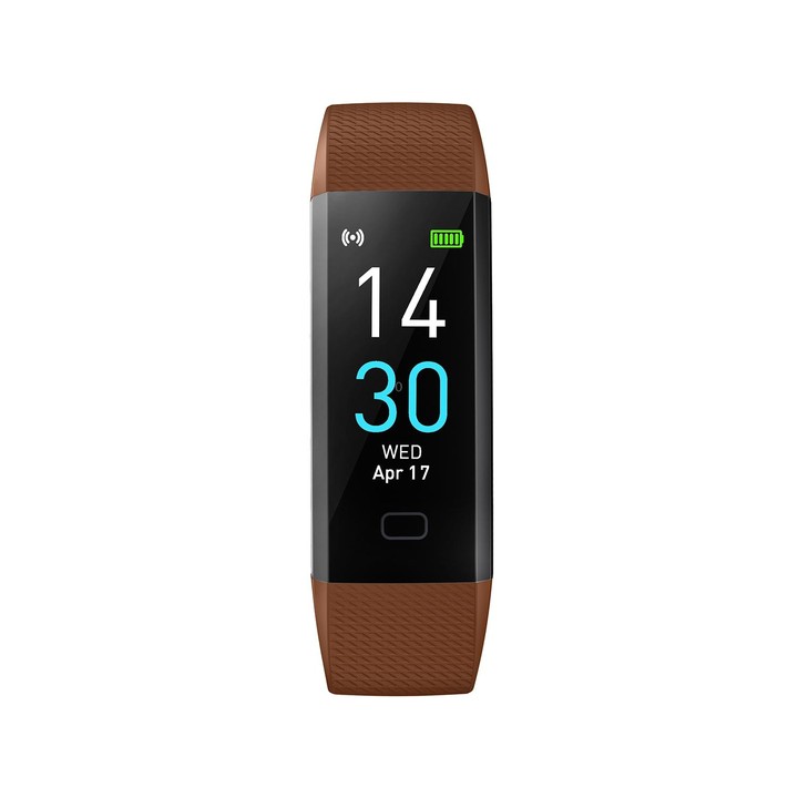 S5-4 Smart Bracelet IP68 Waterproof Heart Rate Sport Fitness Tracker Smart Watch(Brown)