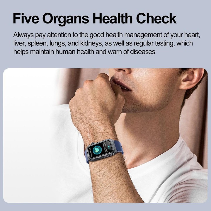 TK79 1.47 inch IP68 Waterproof Smart Watch, Support ECG / Blood Glucose / Blood Oxygen Monitoring / Uric Acid(Black)