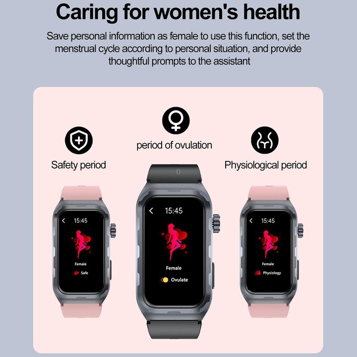 TK79 1.47 inch IP68 Waterproof Smart Watch, Support ECG / Blood Glucose / Blood Oxygen Monitoring / Uric Acid(Blue)