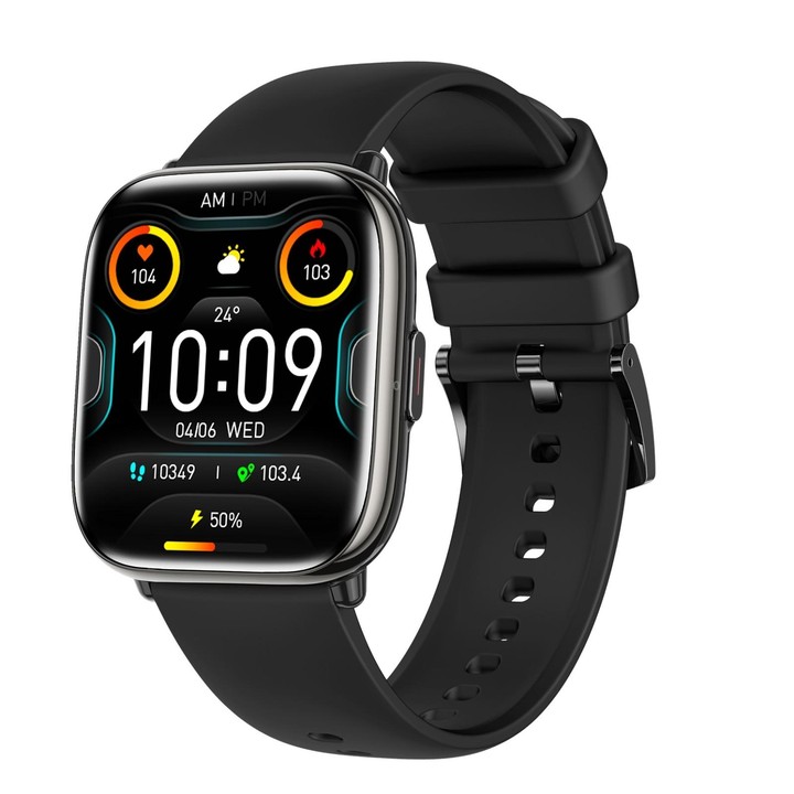 HD12 1.75 inch IP68 Waterproof Smart Watch, Support Blood Oxygen Monitoring(Black)