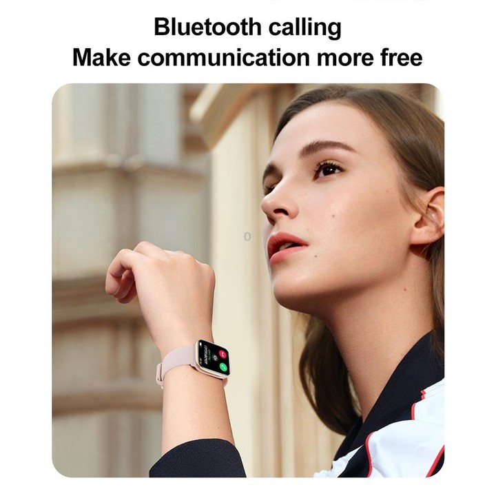 HD12 1.75 inch IP68 Waterproof Smart Watch, Support Blood Oxygen Monitoring(Black)