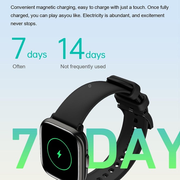 HD12 1.75 inch IP68 Waterproof Smart Watch, Support Blood Oxygen Monitoring(Black)