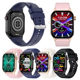 T98 2.04 inch IP68 Waterproof Bluetooth Call Smart Watch, Support Blood Oxygen Monitoring(Blue)