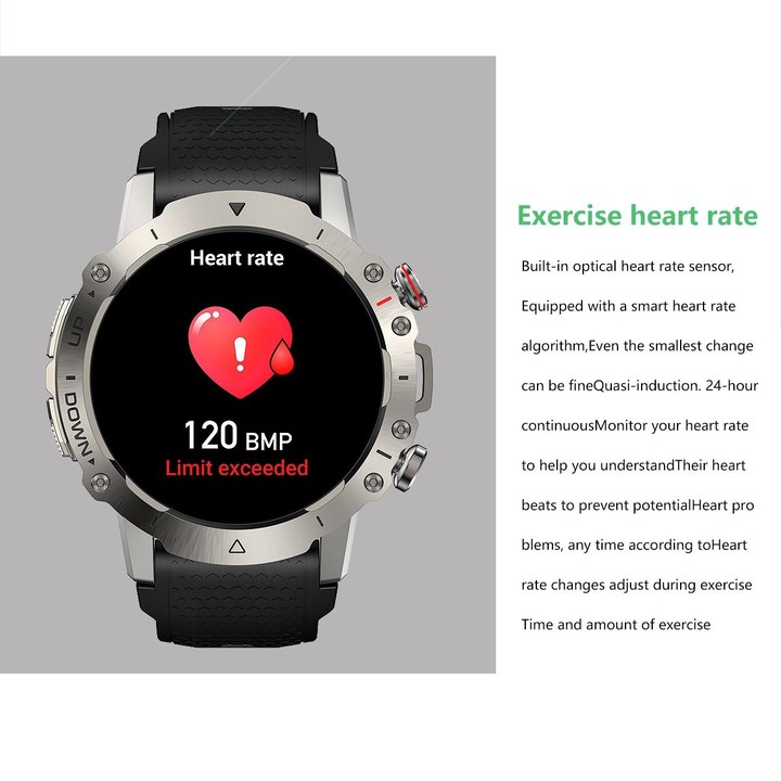 ELF3 1.39 inch TFT Round Screen Outdoor Silicone Strap Smart Watch Supports Blood Oxygen Monitoring(Black)