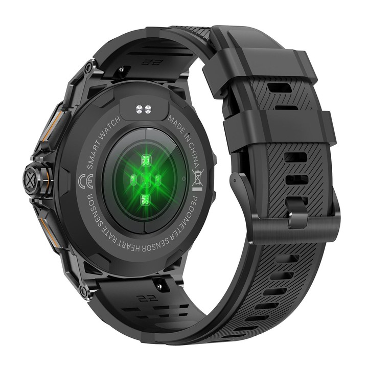 K62 1.43 inch AMOLED Round Screen Smart Watch Supports Bluetooth Calls(Black)