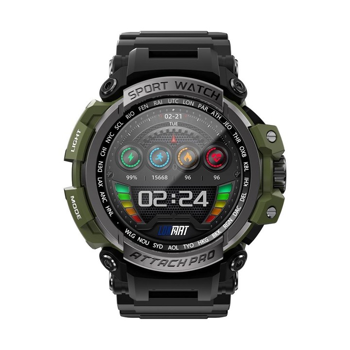 LOKMAT ATTACK Pro 1.39 inch BT5.1 Smart Sport Watch, Support Bluetooth Call / Sleep / Heart Rate / Blood Pressure Health Monitor