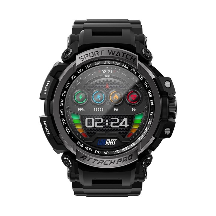 LOKMAT ATTACK Pro 1.39 inch BT5.1 Smart Sport Watch, Support Bluetooth Call / Sleep / Heart Rate / Blood Pressure Health Monitor