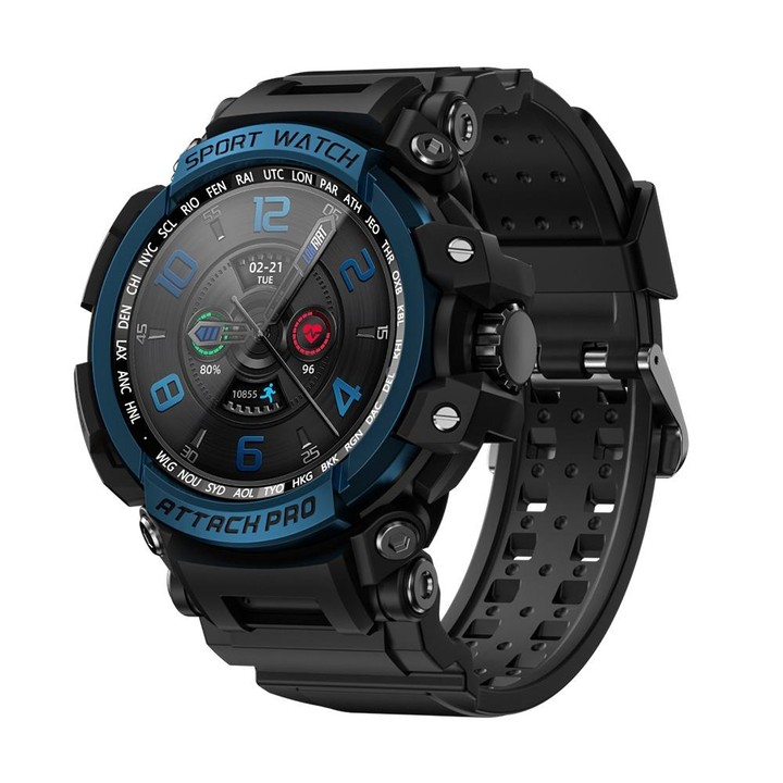 LOKMAT ATTACK Pro 1.32 inch BT5.1 Smart Sport Watch, Support Bluetooth Call / Sleep / Blood Oxygen / Heart Rate / Blood Pressure