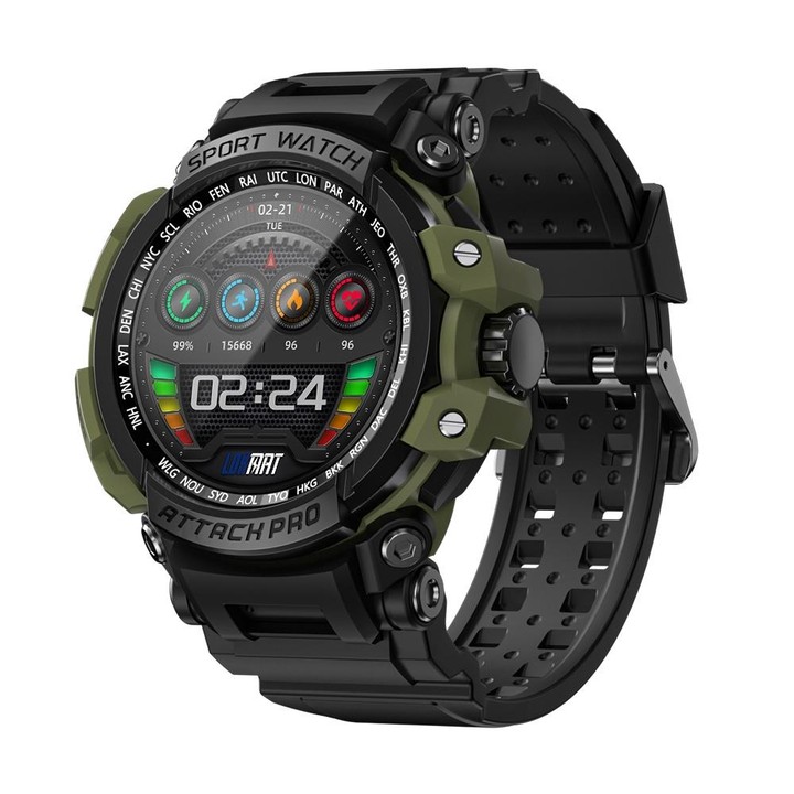 LOKMAT ATTACK Pro 1.32 inch BT5.1 Smart Sport Watch, Support Bluetooth Call / Sleep / Blood Oxygen / Heart Rate / Blood Pressure