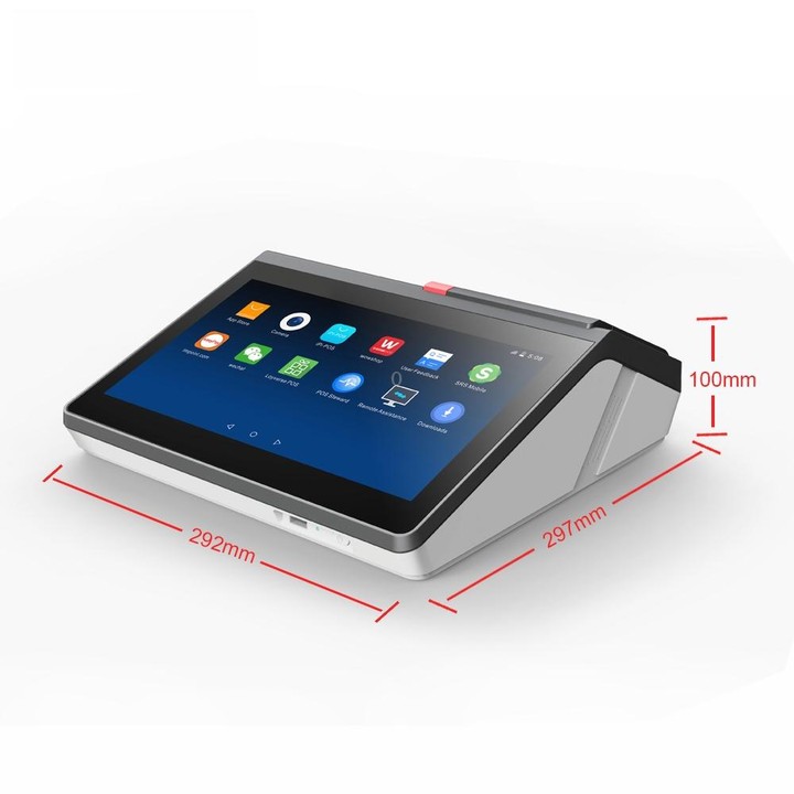 SGT-116 11.6 inch Capacitive Touch POS Terminal Cash Register, 4GB+128GB, Intel Celeron J4125 Win10 Pro(AU Plug)