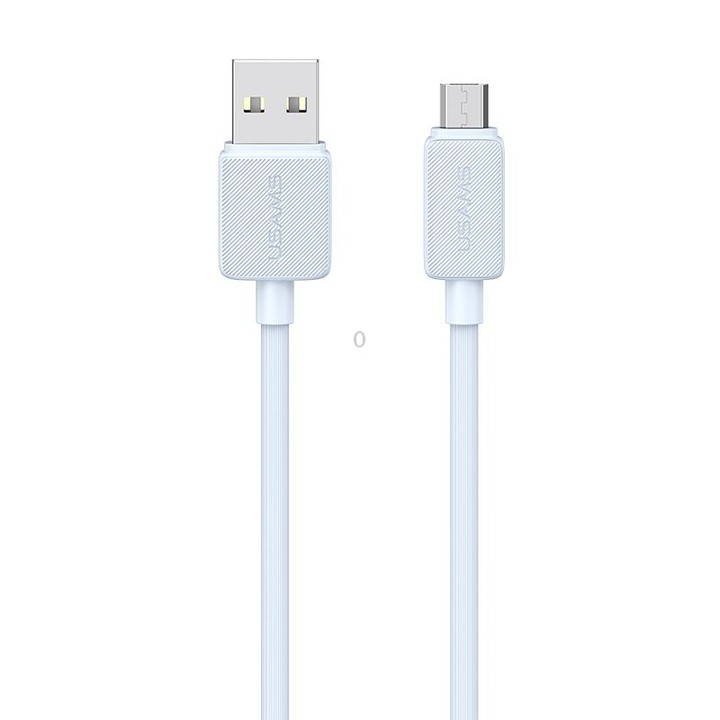 USAMS US-SJ700 USB to Micro USB 2A Striped Fast Charge Data Cable, Length:3m(Blue)