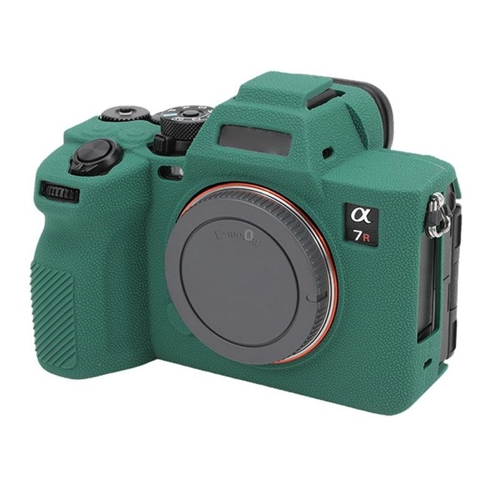 For Sony ILCE7RM5 / A7R5 Litchi Texture Soft Silicone Protective Case(Green)