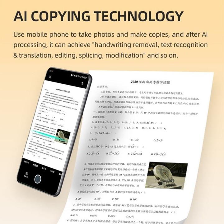 A4LE Portable Bluetooth HD Thermal Printer for Home Office Study(UK Plug)