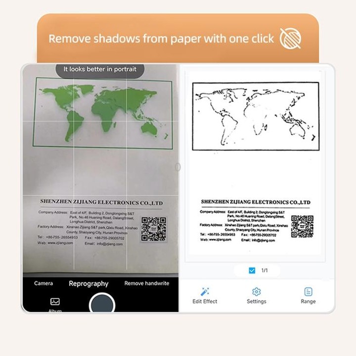 A4LE Portable Bluetooth HD Thermal Printer for Home Office Study(UK Plug)