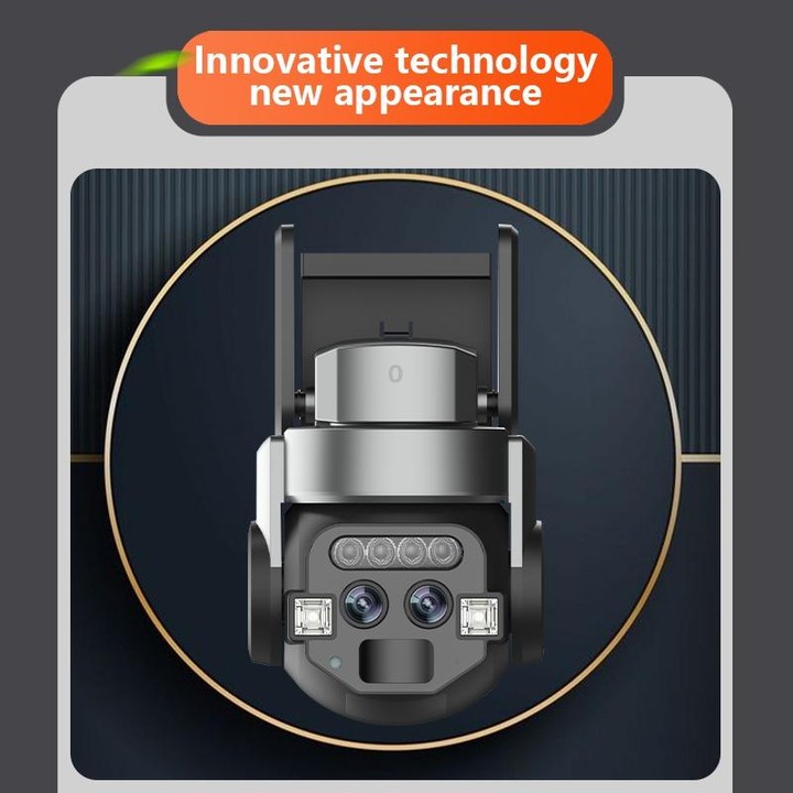 Q820 6MP 10X Binocular Zoom Dual Light Source Outdoor IP67 Waterproof WiFi Camera(US Plug)