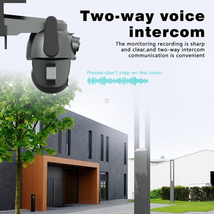 Q821 4MP Binocular Zoom Dual Light Source Outdoor IP67 Waterproof WiFi Camera(EU Plug)
