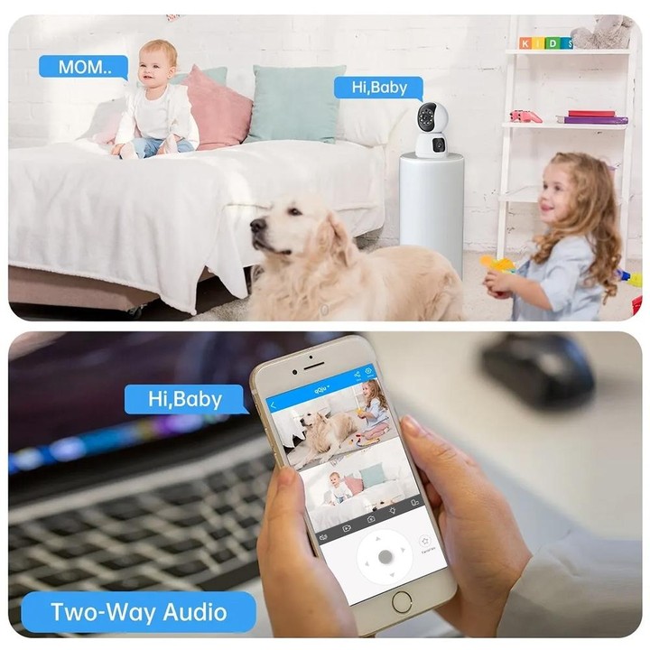 Y6203 4MP Zoom HD Indoor Waterproof Smart WiFi Camera, Specification:AU Plug(White)