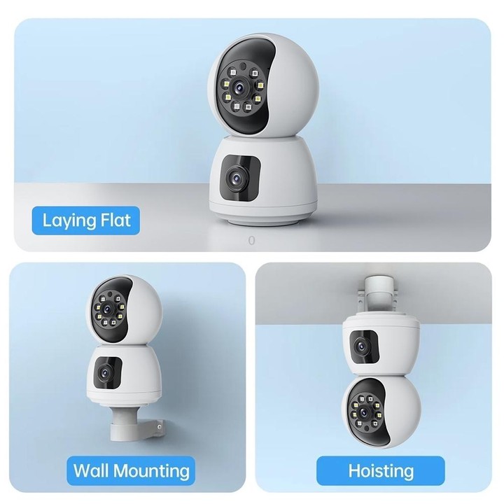 Y6203 4MP Zoom HD Indoor Waterproof Smart WiFi Camera, Specification:AU Plug(White)