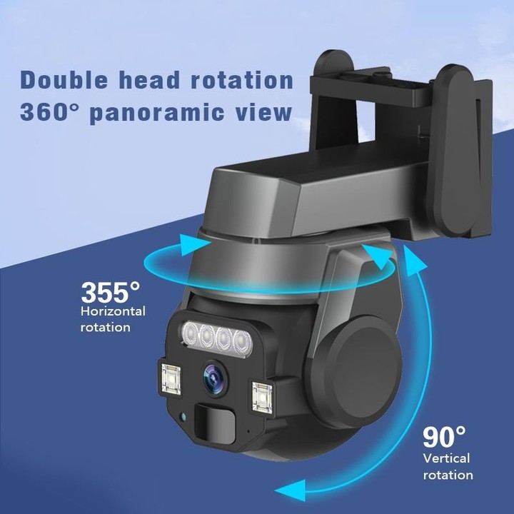 CF-Q812ES 5MP Two-way Voice Outdoor IP66 Waterproof WiFi Camera, Plug Type:AU Plug(Grey)