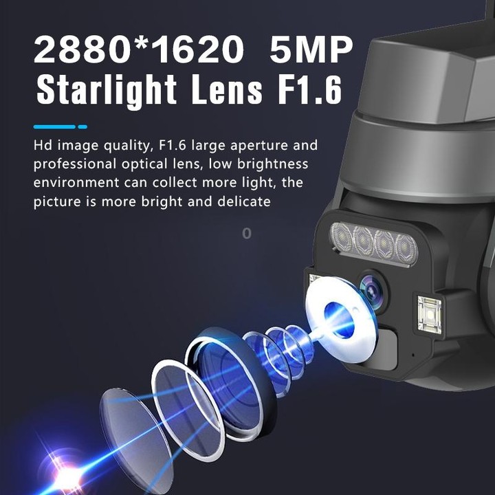 CF-Q812ES 5MP Two-way Voice Outdoor IP66 Waterproof WiFi Camera, Plug Type:AU Plug(Grey)