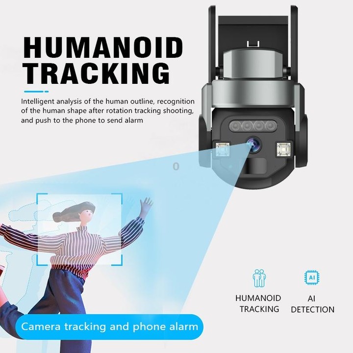 CF-Q812ES 5MP Two-way Voice Outdoor IP66 Waterproof WiFi Camera, Plug Type:AU Plug(Grey)