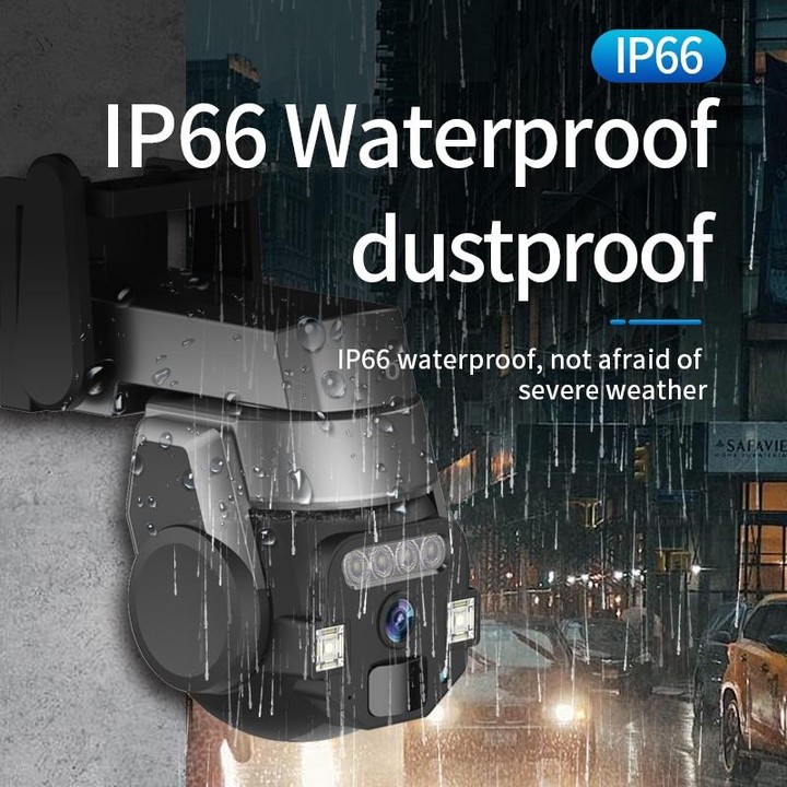 CF-Q812ES 5MP Two-way Voice Outdoor IP66 Waterproof WiFi Camera, Plug Type:AU Plug(Grey)