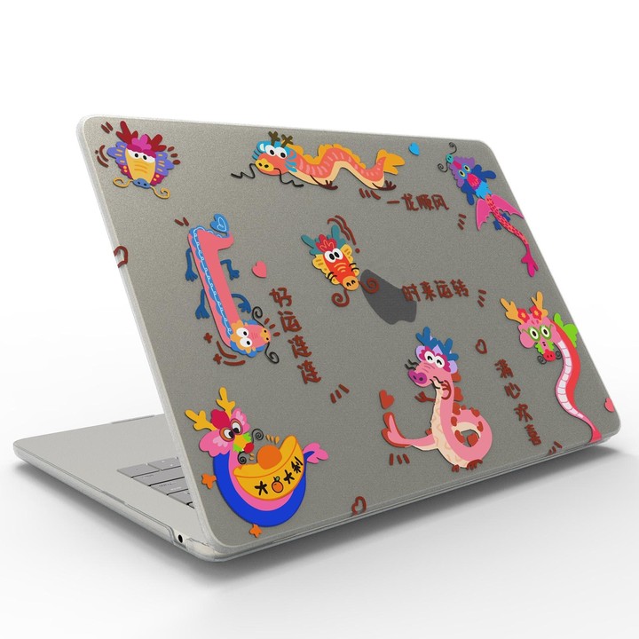 For MacBook Pro 14.2 A2992/A2918/A2779/A2442 UV Printed Pattern Laptop Frosted Protective Case(DDC-1683)