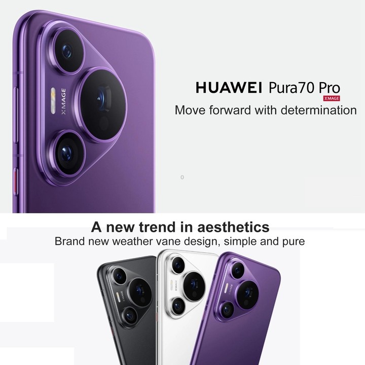 HUAWEI Pura 70 Pro, 12GB+512GB, Screen Fingerprint Identification, 6.8 inch HarmonyOS 4.2 Kirin 9010 Octa Core up to 2.3GHz, NFC
