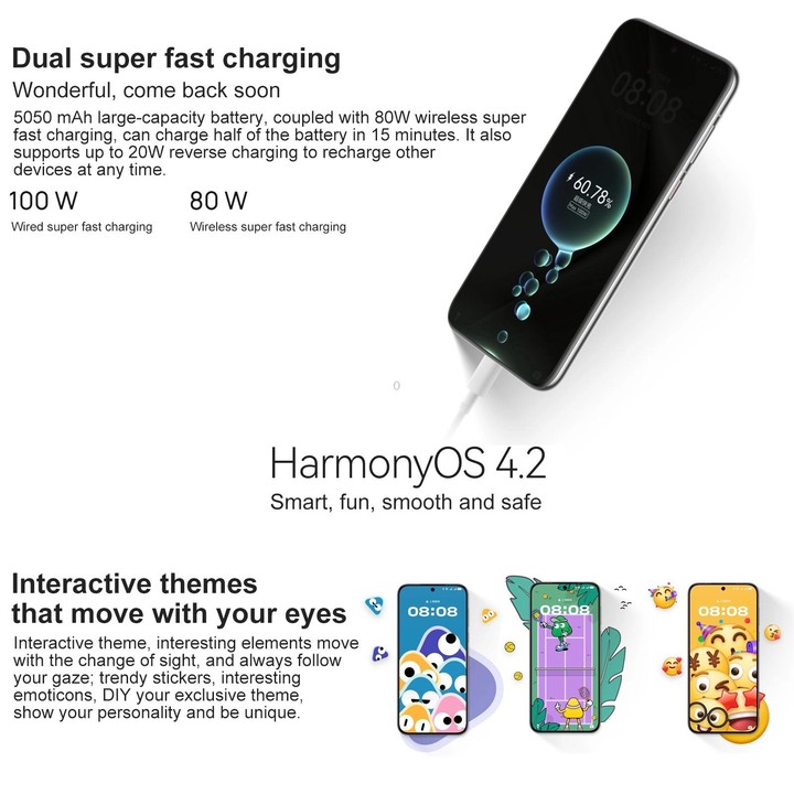 HUAWEI Pura 70 Pro, 12GB+512GB, Screen Fingerprint Identification, 6.8 inch HarmonyOS 4.2 Kirin 9010 Octa Core up to 2.3GHz, NFC