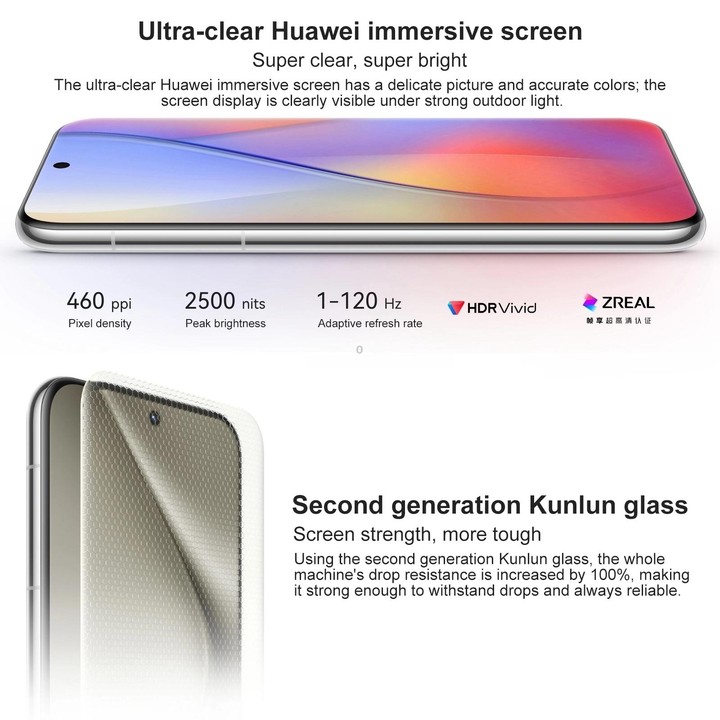 HUAWEI Pura 70 Pro, 12GB+1TB, Screen Fingerprint Identification, 6.8 inch HarmonyOS 4.2 Kirin 9010 Octa Core up to 2.3GHz, NFC,