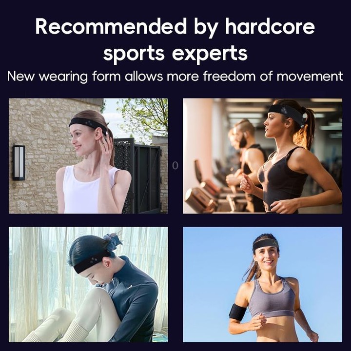 Mucro B01 Turban Style Wireless Bluetooth Headset Sports Headband(Black)