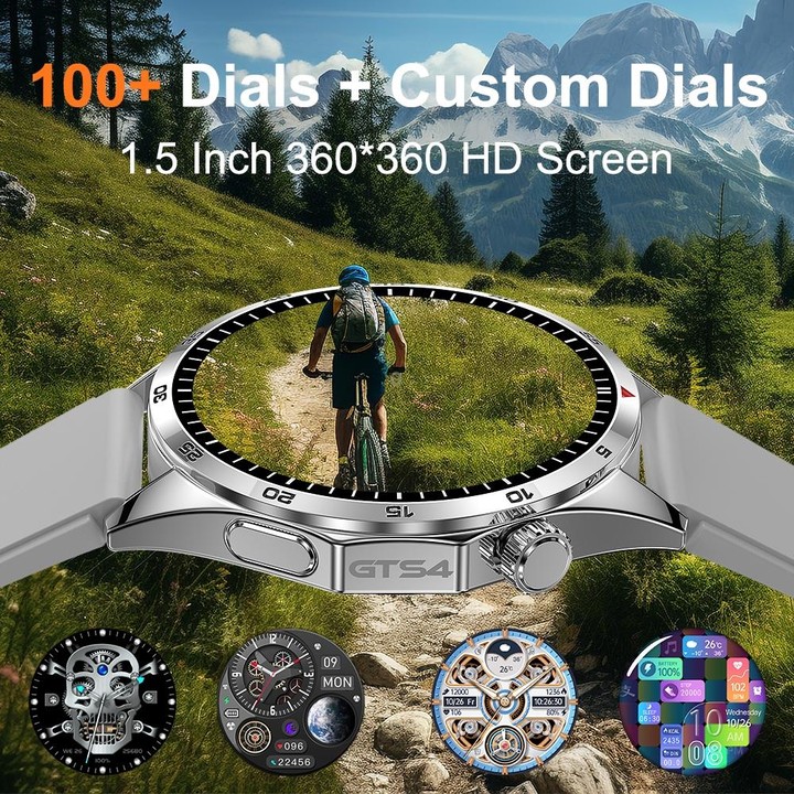 GS4/LT09 1.5 inch IP67 Fitness Wellness Smart Watch Support Bluetooth Call / Sleep / Blood Oxygen / Heart Rate Health Monitor, S