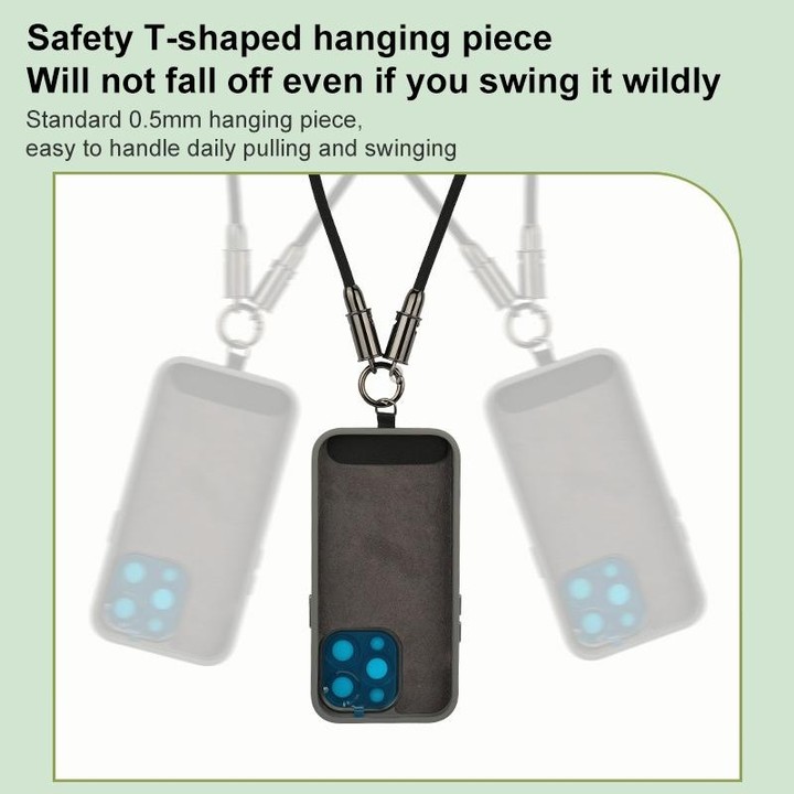 Type-C to Type-C Braid Data Cable Phone Anti-lost Crossbody Lanyard, Length: 1.2m(Khaki)