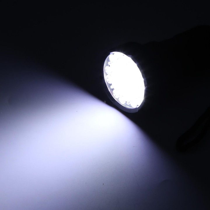 W5202-1 31 LEDs 5500LM High Brightness Rechargeable Flashlight(Black)