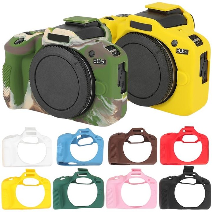 For Canon EOS R100 Glossy Soft Silicone Protective Case(Camouflage)