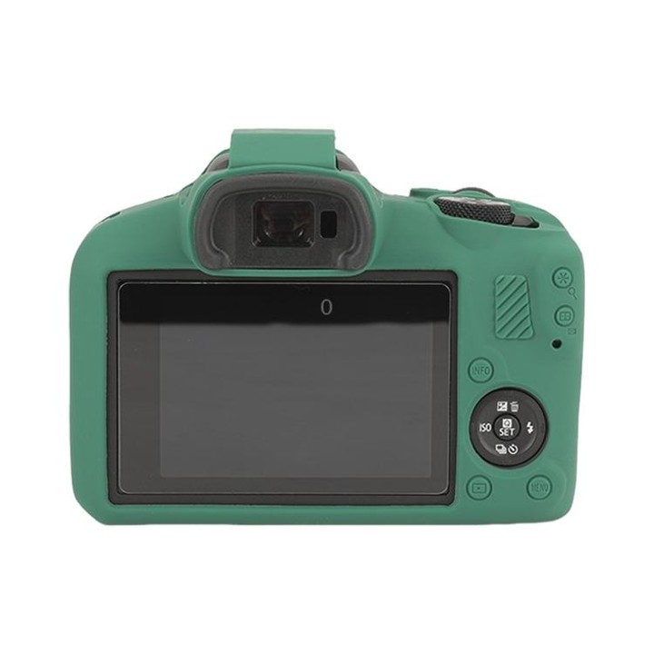 For Canon EOS R100 Glossy Soft Silicone Protective Case(Green)