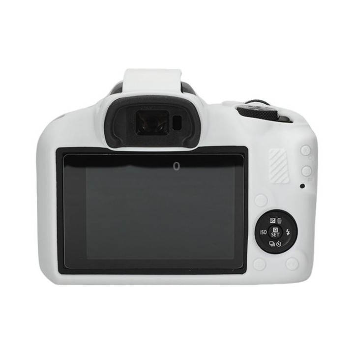 For Canon EOS R100 Glossy Soft Silicone Protective Case(White)